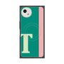 プレミアムスクエアケース with SnapMag［ オリジナル - initial color line - T green ］