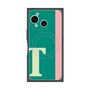 プレミアムスクエアケース with SnapMag［ オリジナル - initial color line - T green ］
