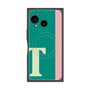プレミアムスクエアケース with SnapMag［ オリジナル - initial color line - T green ］