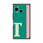 プレミアムスクエアケース with SnapMag［ オリジナル - initial color line - T green ］