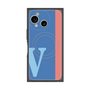 プレミアムスクエアケース with SnapMag［ オリジナル - initial color line - V blue ］