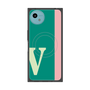 プレミアムスクエアケース with SnapMag［ オリジナル - initial color line - V green ］