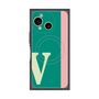 プレミアムスクエアケース with SnapMag［ オリジナル - initial color line - V green ］