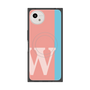 プレミアムスクエアケース with SnapMag［ オリジナル - initial color line - W pink ］