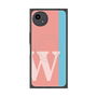 プレミアムスクエアケース with SnapMag［ オリジナル - initial color line - W pink ］