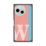 プレミアムスクエアケース with SnapMag［ オリジナル - initial color line - W pink ］