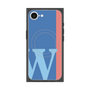 プレミアムスクエアケース with SnapMag［ オリジナル - initial color line - W blue ］