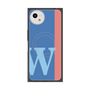 プレミアムスクエアケース with SnapMag［ オリジナル - initial color line - W blue ］
