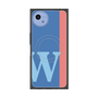 プレミアムスクエアケース with SnapMag［ オリジナル - initial color line - W blue ］