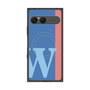 プレミアムスクエアケース with SnapMag［ オリジナル - initial color line - W blue ］