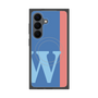 プレミアムスクエアケース with SnapMag［ オリジナル - initial color line - W blue ］
