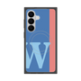 プレミアムスクエアケース with SnapMag［ オリジナル - initial color line - W blue ］