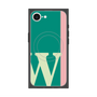 プレミアムスクエアケース with SnapMag［ オリジナル - initial color line - W green ］