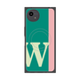プレミアムスクエアケース with SnapMag［ オリジナル - initial color line - W green ］