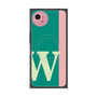 プレミアムスクエアケース with SnapMag［ オリジナル - initial color line - W green ］