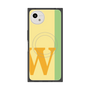 プレミアムスクエアケース with SnapMag［ オリジナル - initial color line - W yellow ］