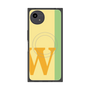 プレミアムスクエアケース with SnapMag［ オリジナル - initial color line - W yellow ］