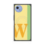 プレミアムスクエアケース with SnapMag［ オリジナル - initial color line - W yellow ］