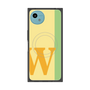 プレミアムスクエアケース with SnapMag［ オリジナル - initial color line - W yellow ］