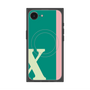 プレミアムスクエアケース with SnapMag［ オリジナル - initial color line - X green ］