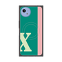 プレミアムスクエアケース with SnapMag［ オリジナル - initial color line - X green ］