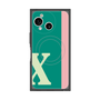 プレミアムスクエアケース with SnapMag［ オリジナル - initial color line - X green ］