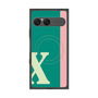 プレミアムスクエアケース with SnapMag［ オリジナル - initial color line - X green ］