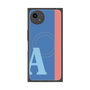 プレミアムスクエアケース with SnapMag［ オリジナル - initial color line - A blue ］