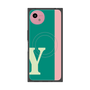 プレミアムスクエアケース with SnapMag［ オリジナル - initial color line - Y green ］