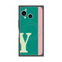 プレミアムスクエアケース with SnapMag［ オリジナル - initial color line - Y green ］