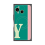 プレミアムスクエアケース with SnapMag［ オリジナル - initial color line - Y green ］