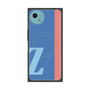 プレミアムスクエアケース with SnapMag［ オリジナル - initial color line - Z blue ］