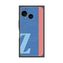 プレミアムスクエアケース with SnapMag［ オリジナル - initial color line - Z blue ］