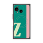 プレミアムスクエアケース with SnapMag［ オリジナル - initial color line - Z green ］