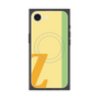 プレミアムスクエアケース with SnapMag［ オリジナル - initial color line - Z yellow ］