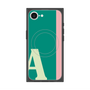 プレミアムスクエアケース with SnapMag［ オリジナル - initial color line - A green ］