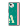 プレミアムスクエアケース with SnapMag［ オリジナル - initial color line - A green ］
