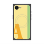 プレミアムスクエアケース with SnapMag［ オリジナル - initial color line - A yellow ］