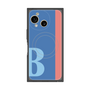 プレミアムスクエアケース with SnapMag［ オリジナル - initial color line - B blue ］