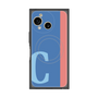 プレミアムスクエアケース with SnapMag［ オリジナル - initial color line - C blue ］