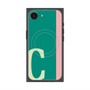 プレミアムスクエアケース with SnapMag［ オリジナル - initial color line - C green ］