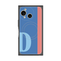 プレミアムスクエアケース with SnapMag［ オリジナル - initial color line - D blue ］
