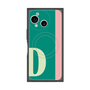 プレミアムスクエアケース with SnapMag［ オリジナル - initial color line - D green ］