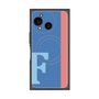 プレミアムスクエアケース with SnapMag［ オリジナル - initial color line - F blue ］