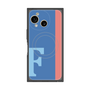プレミアムスクエアケース with SnapMag［ オリジナル - initial color line - F blue ］