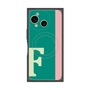 プレミアムスクエアケース with SnapMag［ オリジナル - initial color line - F green ］