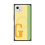 プレミアムスクエアケース with SnapMag［ オリジナル - initial color line - G yellow ］