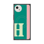 プレミアムスクエアケース with SnapMag［ オリジナル - initial color line - H green ］