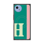 プレミアムスクエアケース with SnapMag［ オリジナル - initial color line - H green ］