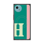 プレミアムスクエアケース with SnapMag［ オリジナル - initial color line - H green ］